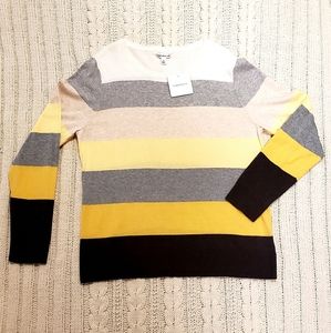Women's Croft & Barrow striped sweater.